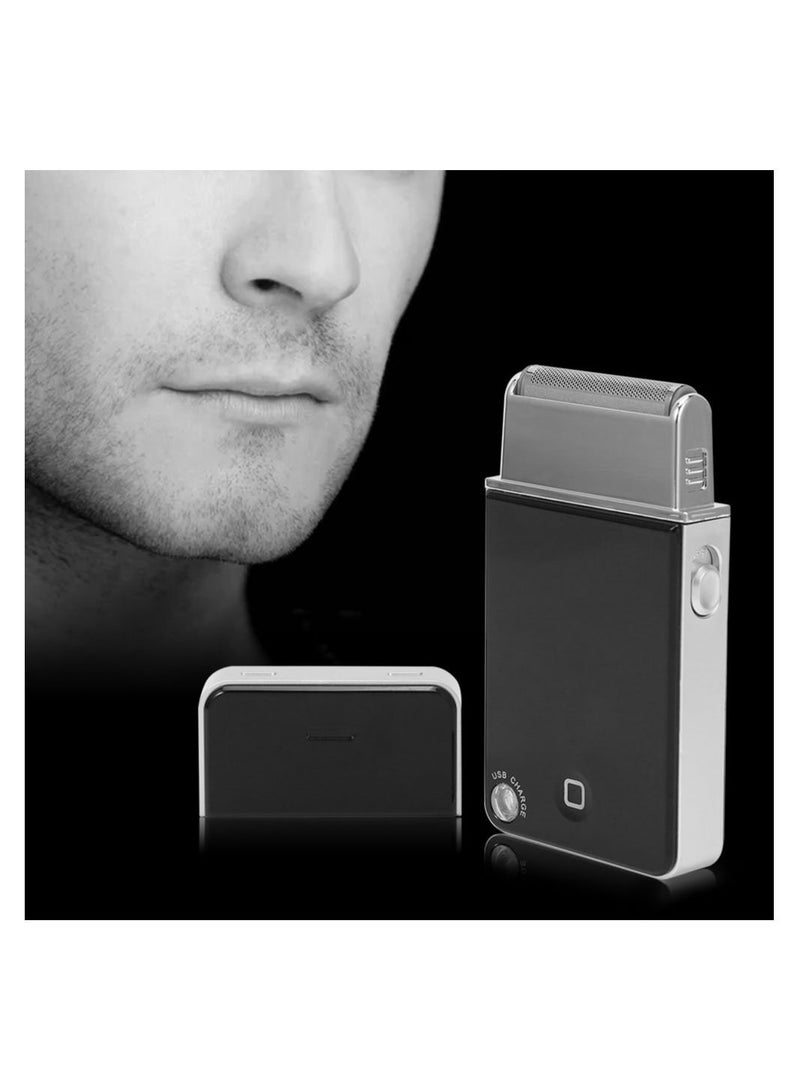 Men's Electric Shaver USB Charging Reciprocating Ultra Thin Razor Portable Mini Facial Beard Trimmer, Car electric cordless shaver. - Image 4