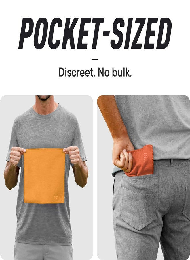 DRYKI Sweat Absorbing Handkerchiefs - The Original Pocket-Sized Sweat Towels - Quick-Dry Microfiber Sweat Rags for Face, Hands, & Body - Men & Women - Gym, Sports, and Work (Mountain: 5 Pack) - Image 4