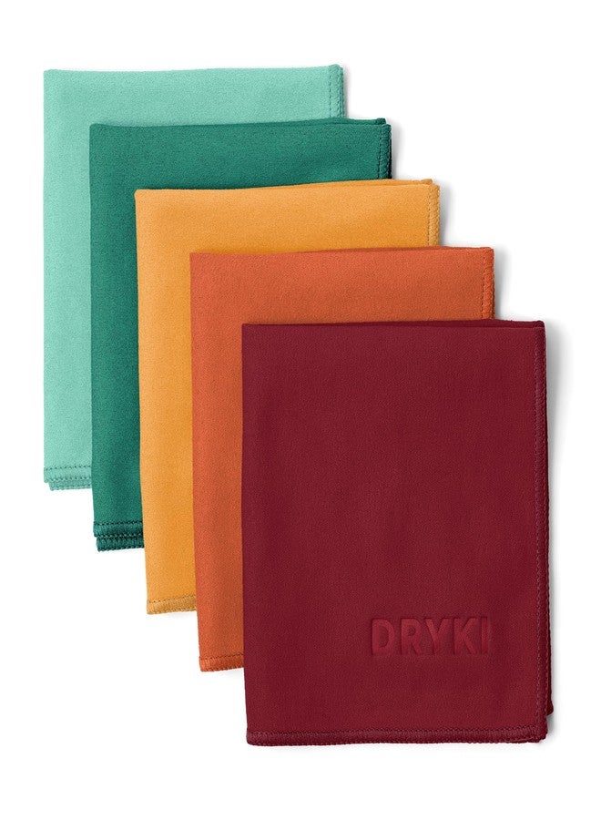 DRYKI Sweat Absorbing Handkerchiefs - The Original Pocket-Sized Sweat Towels - Quick-Dry Microfiber Sweat Rags for Face, Hands, & Body - Men & Women - Gym, Sports, and Work (Mountain: 5 Pack) - Image 1