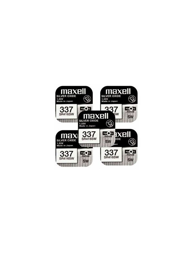 ماكسل 5-بطاريات ماكسيل 337/ SR416SW - Image 1