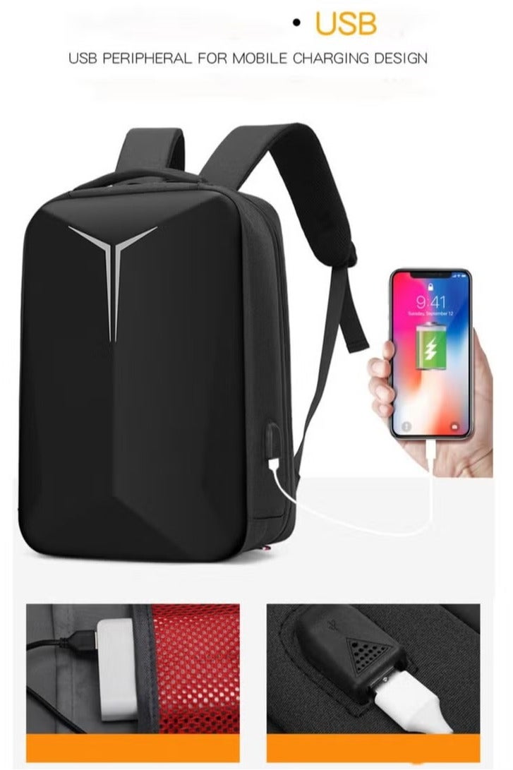 Anmi 15.6 inch Travel Laptop Backpack for Men with USb Charging Port, Laptop Backpack Gifts for Business, Black