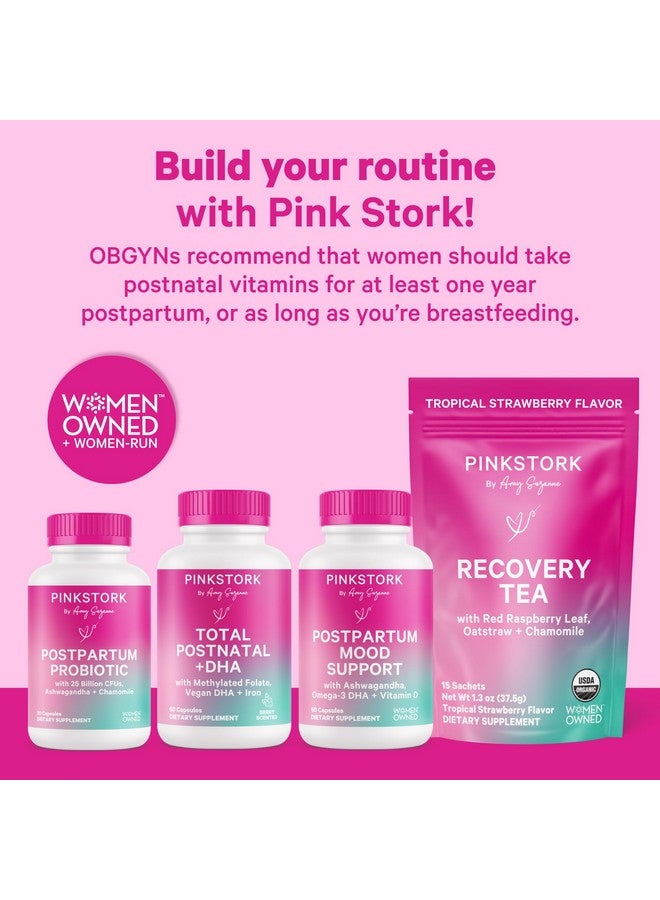 Pink Stork Total Postnatal Vitamins for Women - Mint Essenced Capsules with Vegan DHA, Iron, Folate, and Vitamin B12, Postpartum Recovery Essentials - 1 Month Supply - Image 5