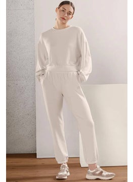 Women Regular Fit Drawstring Jogger Pants, Beige