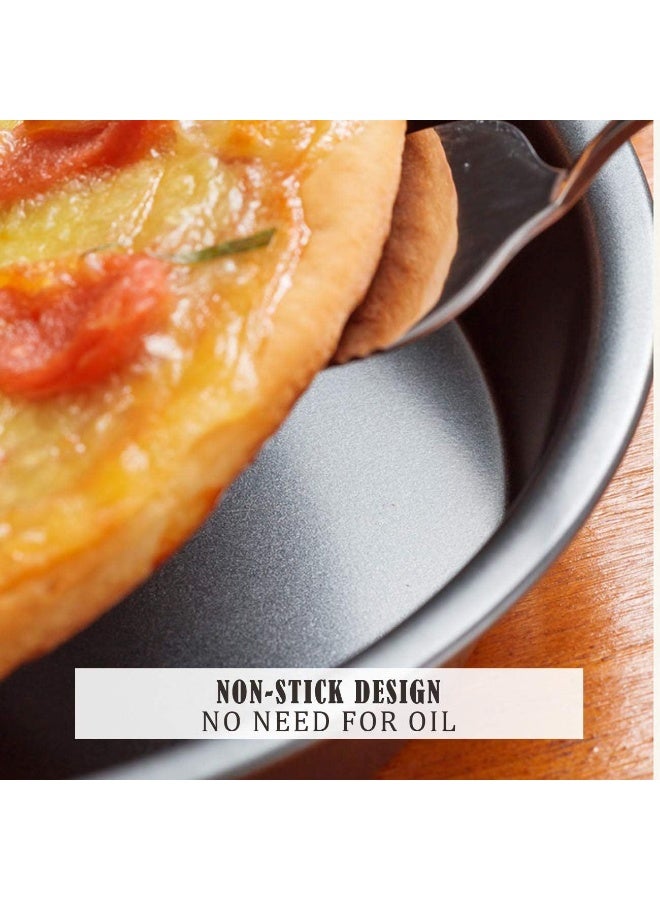 HOMESTAR 3-Piece Carbon Steel Perforated Pizza Pan Set (9.6, 11, 12.6 Inch) - Round Heavy Duty Baking Trays for Crispy Crust, Perfect for Home & Restaurant Ovens - Image 4