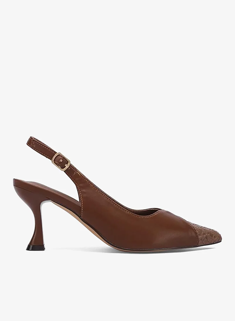 FYOR Stylish Leather-Look Woven High Heel CD 001