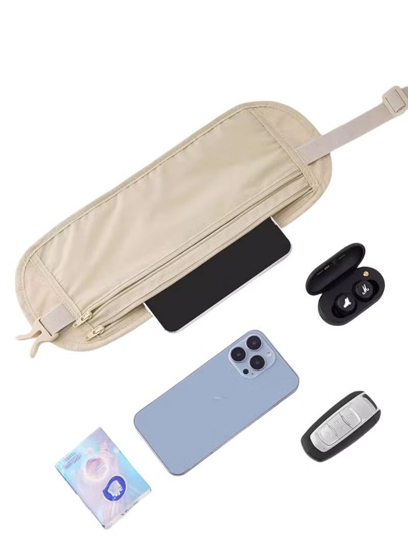 Travel Security Money Belt for Cash, Cards, Passport, Keys and Cell Phone, Waterproof Waist Bag Anti-Theft Waist Bag for Men and Women  - Image 2