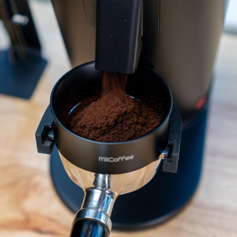 MiiCoffee 58mm Magnetic Dosing Funnel - Espresso Coffee Dosing Ring - Anodized Aluminum with 9 Magnetized Steel Compatible with 58mm Portafilter (Tall) - Image 2