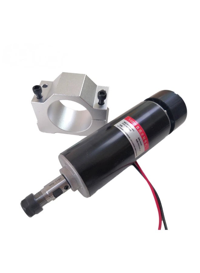 LUNYEE 500W DC 48V Brushed Spindle Air CooLing Spindle CNC Spindle Motor 52mm Clamps - Image 1