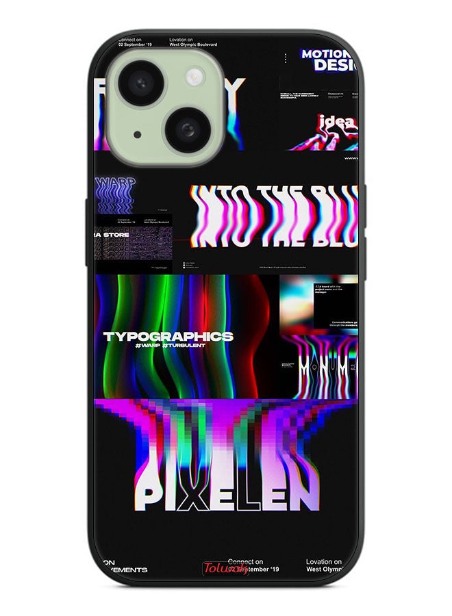 Tolwak Apple iPhone 15 Plus Protective Case Cover Motion Design - Image 2