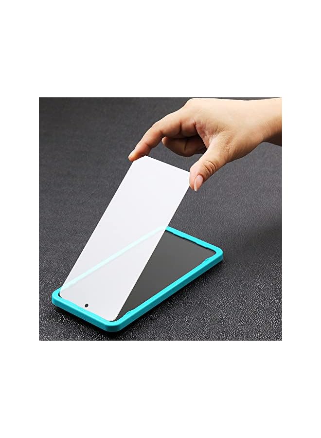 ايبيويند حزمة من 2 واقي شاشة لهاتف سامسونج جالاكسي A53 5G 6 5 بوصة مع واقي عدسة الكاميرا المعدني الخلفي من ألياف الكربون بما في ذلك مجموعة التثبيت السهلة - Image 2