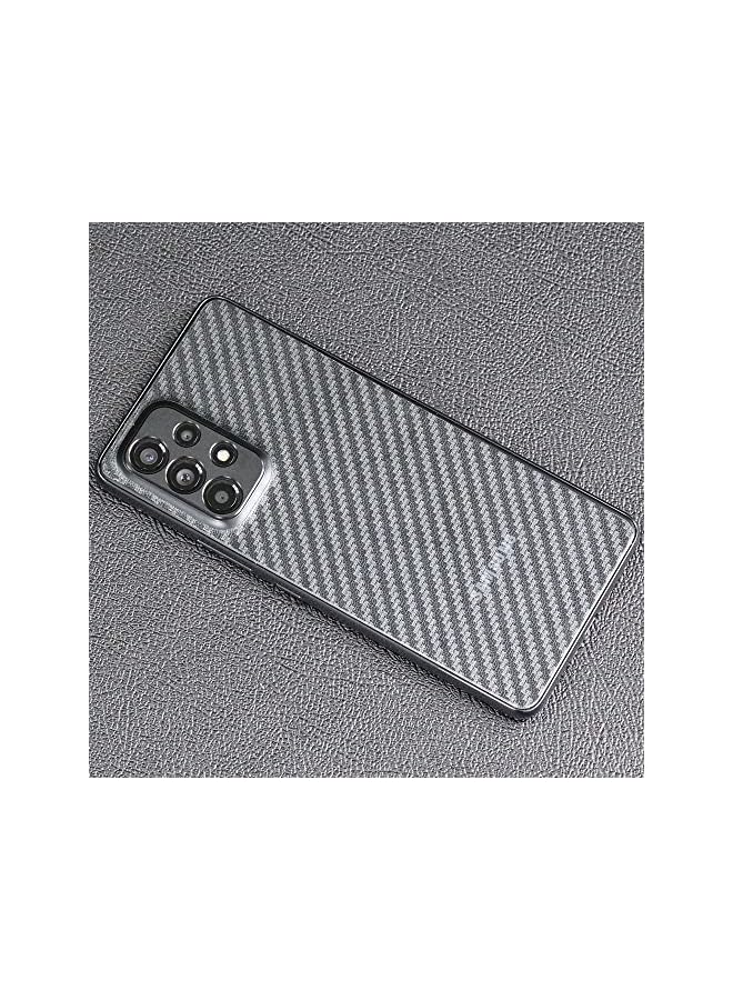 ايبيويند حزمة من 2 واقي شاشة لهاتف سامسونج جالاكسي A53 5G 6 5 بوصة مع واقي عدسة الكاميرا المعدني الخلفي من ألياف الكربون بما في ذلك مجموعة التثبيت السهلة - Image 5