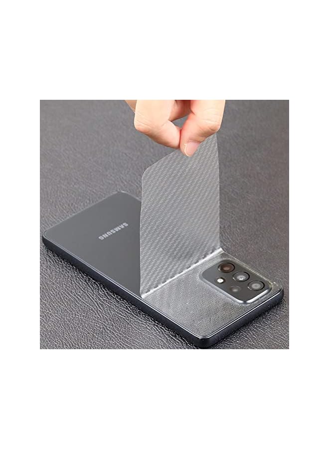 ايبيويند حزمة من 2 واقي شاشة لهاتف سامسونج جالاكسي A53 5G 6 5 بوصة مع واقي عدسة الكاميرا المعدني الخلفي من ألياف الكربون بما في ذلك مجموعة التثبيت السهلة - Image 3