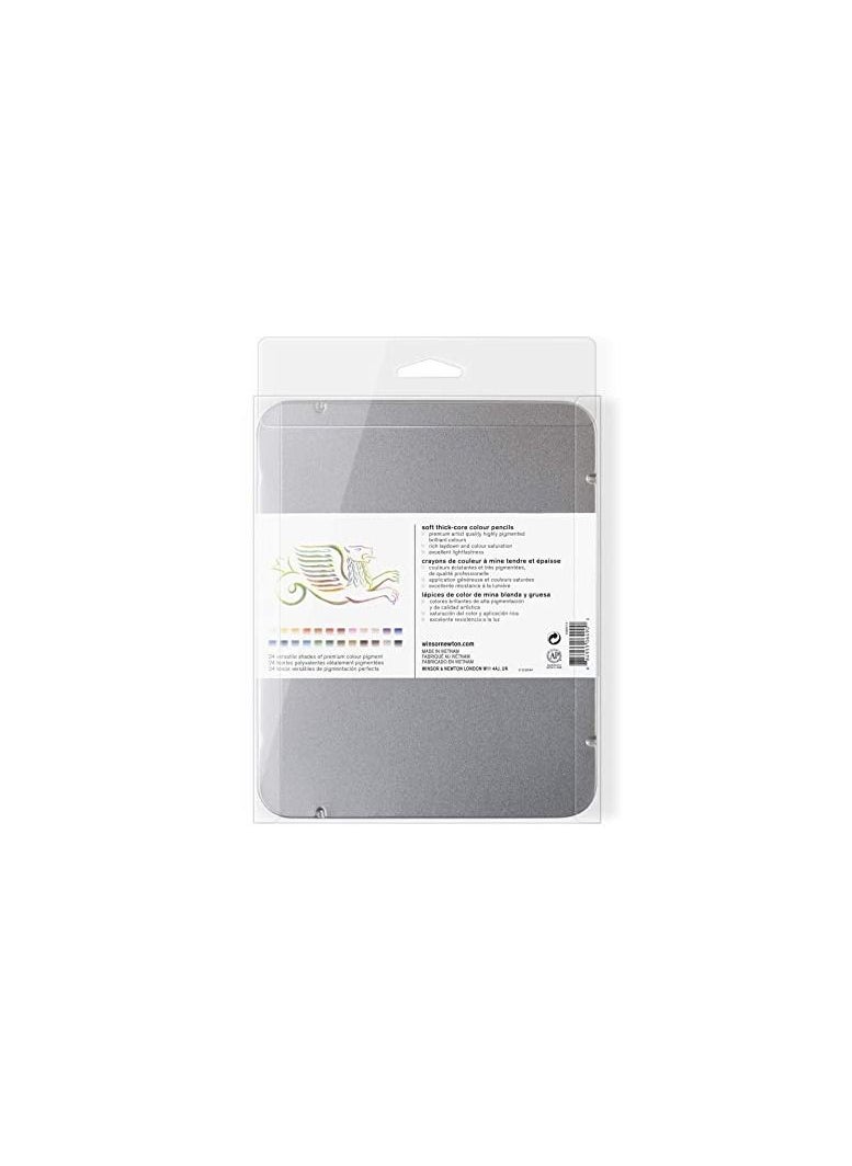 WINSOR & NEWTON Winsor And Newton Studio Collection Color Pencil Tin Set 24  - Image 2