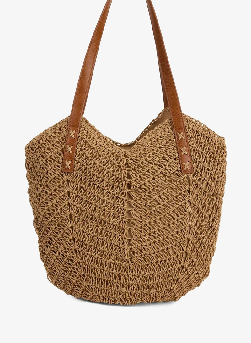 ديفاكتو Woman Straw Shoulder Bag