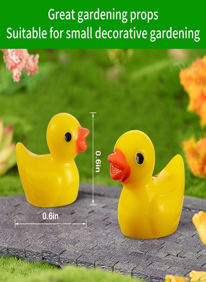 EKisemio 100 Pcs Mini Resin Ducks Bulk Tiny Ducks Set for Potted Miniature Decoration Garden Dollhouse Cake Decoration DIY Slime Kit Craft Charms Party Toys - Image 4