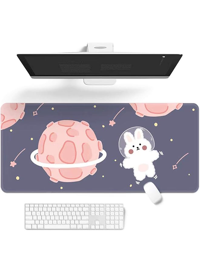 erorex Mouse Pad 1Pcs 32" X 12" Cartoons Keyboard Pad Extended Desk Mat Large With Non Slip Rubber Base Durable Stitched Edges Waterproof Mat For Office Home Work Gamer - Image 1