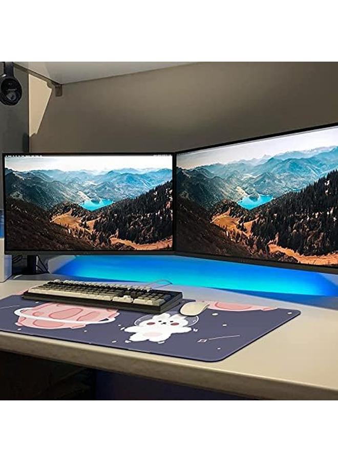 erorex Mouse Pad 1Pcs 32" X 12" Cartoons Keyboard Pad Extended Desk Mat Large With Non Slip Rubber Base Durable Stitched Edges Waterproof Mat For Office Home Work Gamer - Image 5