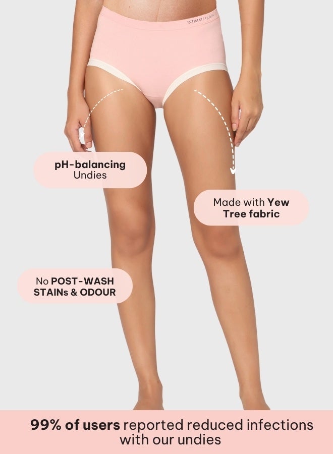 Intimate Queen Yew Tree Bae Maternity Briefs – Silky Soft, Antibacterial Calm, Full-Coverage Comfort for Bump & Skin (Pack of 3) - Image 3