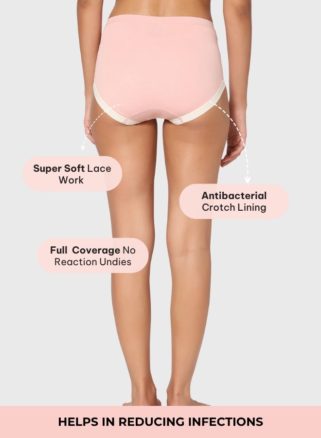 Intimate Queen Yew Tree Bae Maternity Briefs – Silky Soft, Antibacterial Calm, Full-Coverage Comfort for Bump & Skin (Pack of 3) - Image 4
