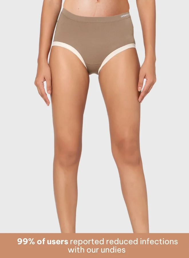 Intimate Queen Pack Of 3 Yew Tree Bae Maternity Briefs – Silky Soft, Antibacterial Calm, Full-Coverage Comfort for Bump & Skin (Pack of 3)  | Best Price UAE
