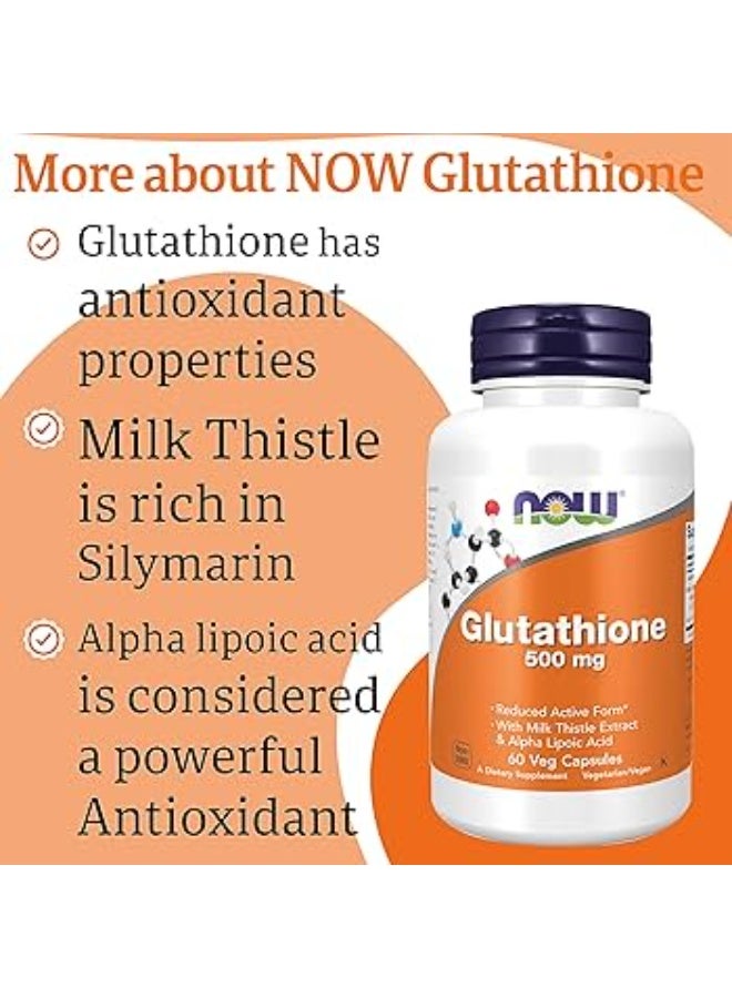NOW GLUTTHIONE  500MG  30 CAPS - Image 2