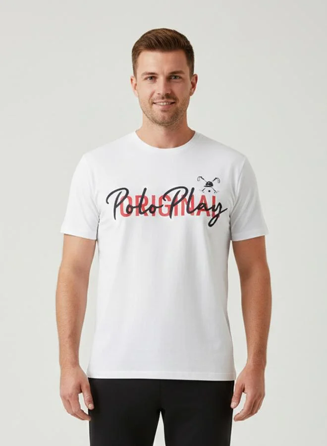 Polo Play Men Graphic Logo Crew Neck T-Shirt