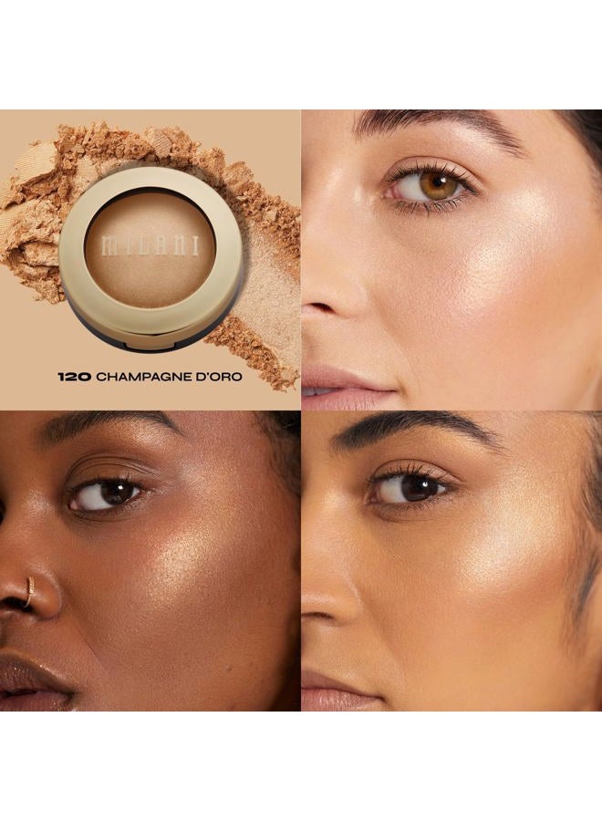 MILANI Baked Highlighter (Champagne D'oro) - Cruelty-Free Powder Highlighter, Highlight Face for a Shimmery or Matte Finish - Image 2