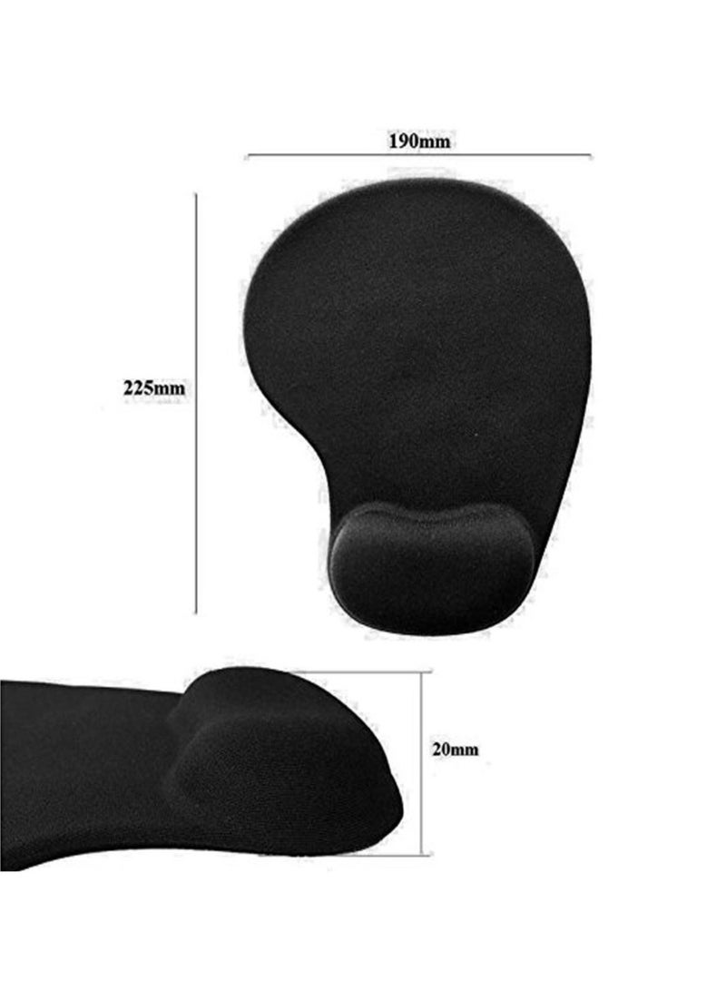 ELTRAZONE Wrist Support Rest Comfort Gel Mousepad and Screen Cleaning Kit Combo – Ergonomic Mouse Pad with Soft Gel Cushion, Non-Slip Base | Includes Cleaning Cloth, Spray for Laptop & Computer Screen – Perfect for Office or Home Use - Image 3