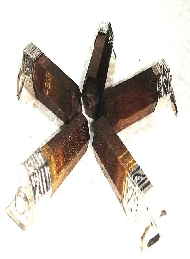 CA AGATE Natural Tiger eye Pencil Point Pendant Necklace Healing Crystal Gemstone Jewelry pieces 5 - Image 2