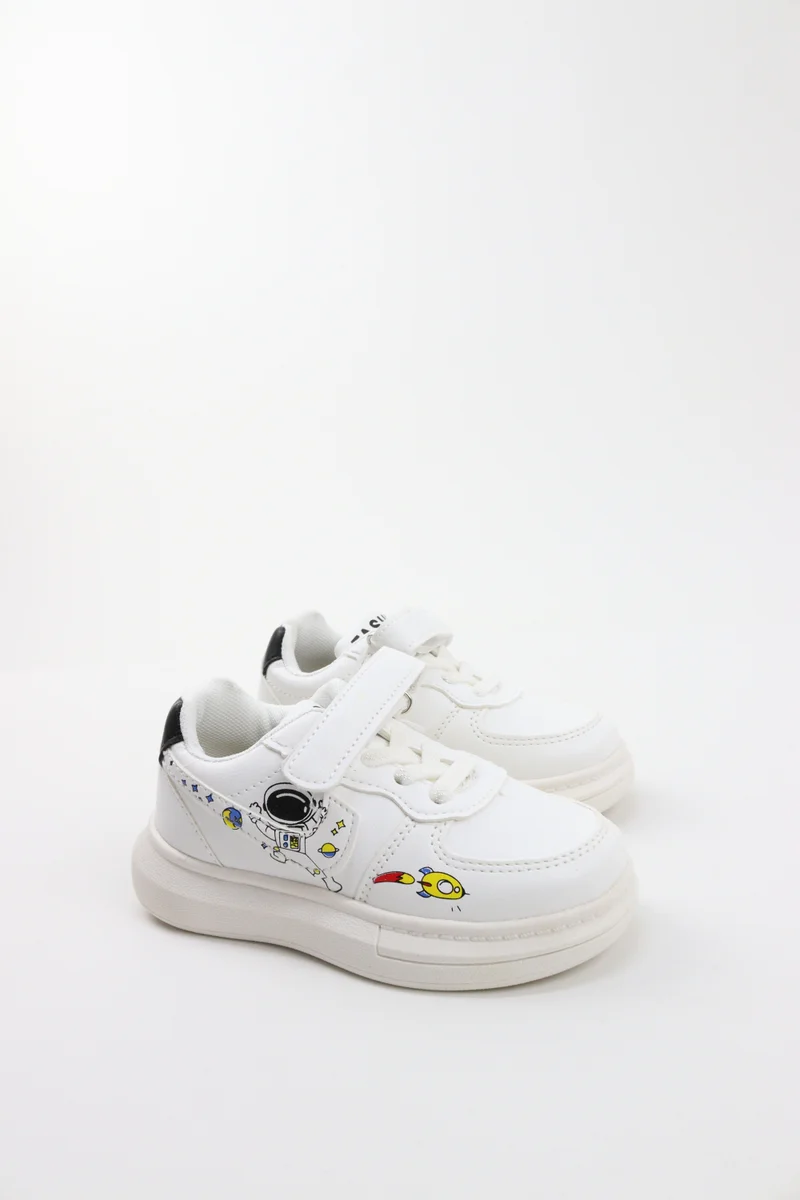 Viny Viny Kids Unisex Casual Sneakers - Stylish White Running & Walking Shoes for Boys and Girls