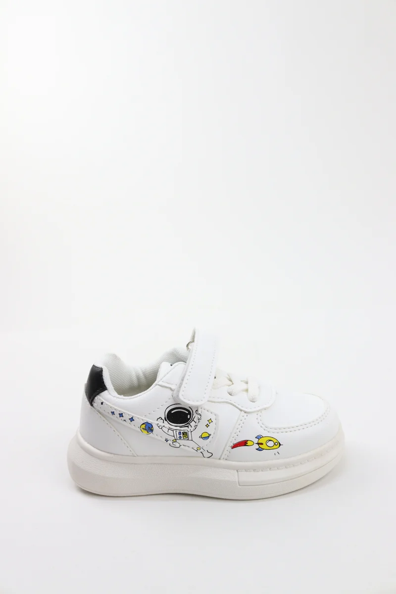 Viny Viny Kids Unisex Casual Sneakers - Stylish White Running & Walking Shoes for Boys and Girls