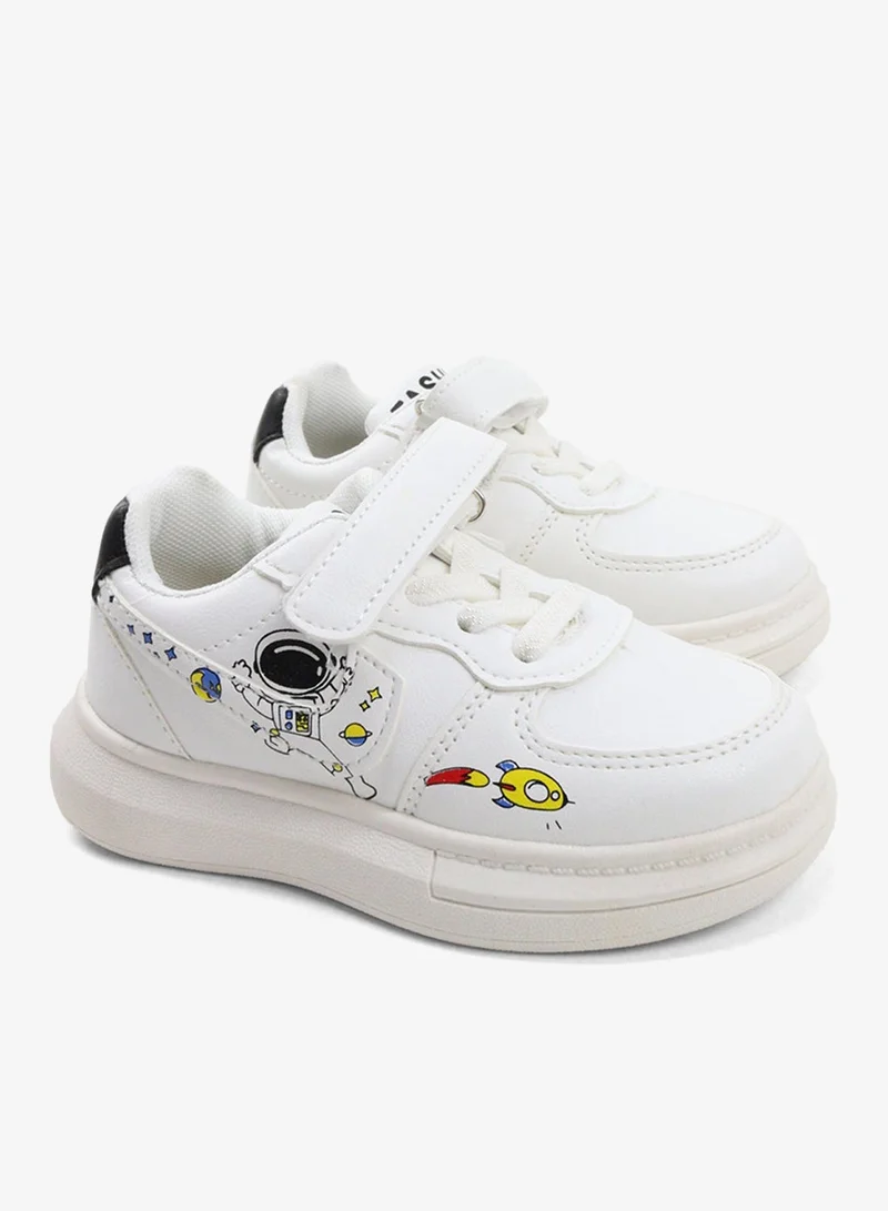 Viny Viny Kids Unisex Casual Sneakers - Stylish White Running & Walking Shoes for Boys and Girls