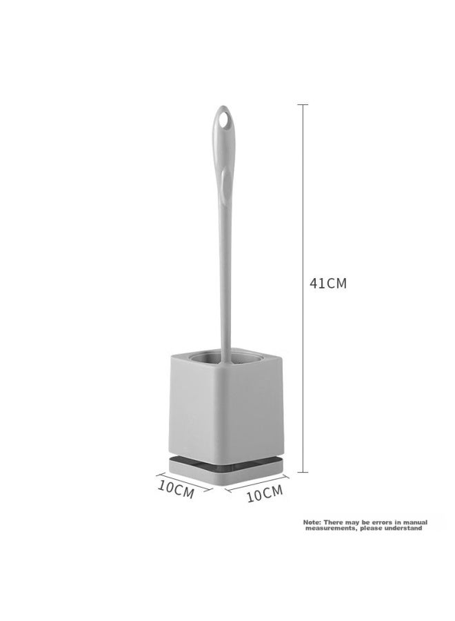 Foojo Toilet Brush, Drainable Wall-mounted, Gray With Base - Image 2