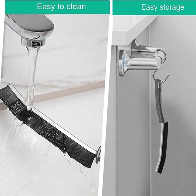SARTHU Plastic Gap Cleaning Brush,Bathroom Gap Cleaning Brush,Clean The Dead Corners of Kitchen Tiles,Multifunctional Window Slots,Multi-Purpose Door Window Track Deep Cleaning Brush(Gap Brush) - Image 5