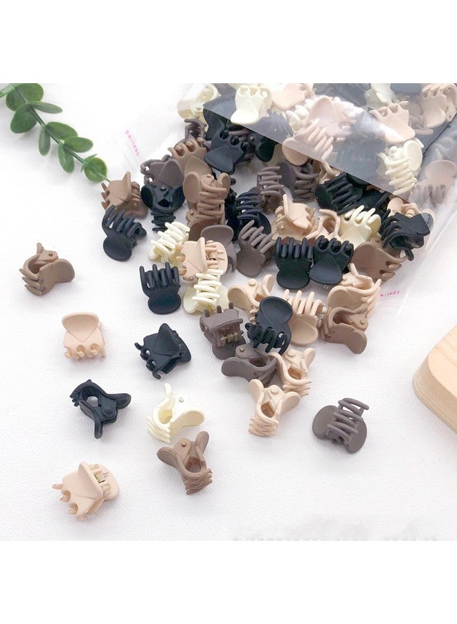 Kasmena 50Pcs Small Matte Hair Claw Clips, Mini Clips for Girls Women - Cute Tiny Claws for Thin Hair, Strong Grip Matte Hair Accessories, Neutral Color for Birthday, Christmas, Party Gifts - Image 5