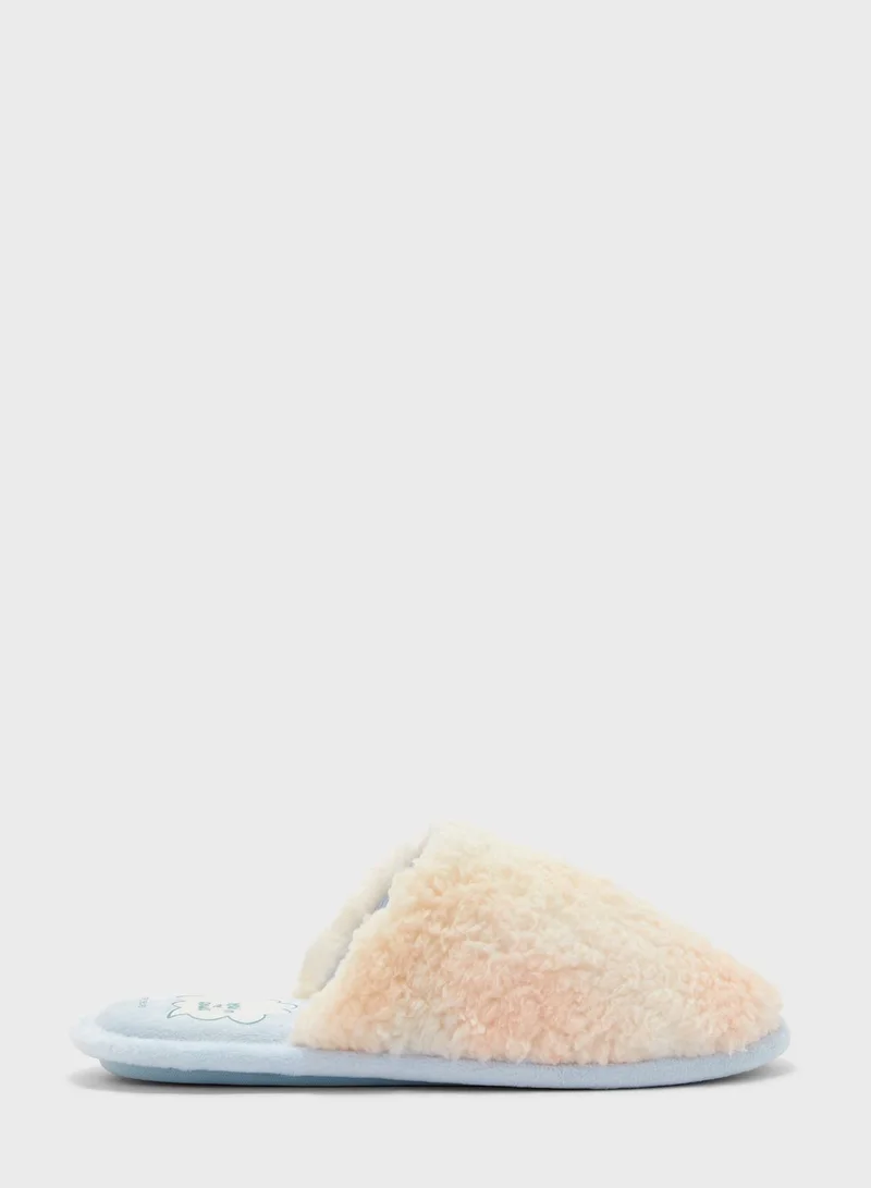 ومن سيكريت Fur Detailed Slip Ons