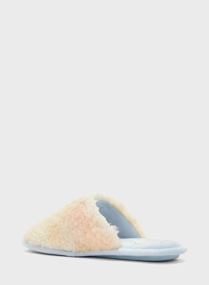 ومن سيكريت Fur Detailed Slip Ons