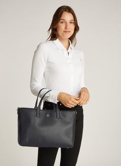TOMMY HILFIGER Logo Detail Zip Over Tote  - Image 5