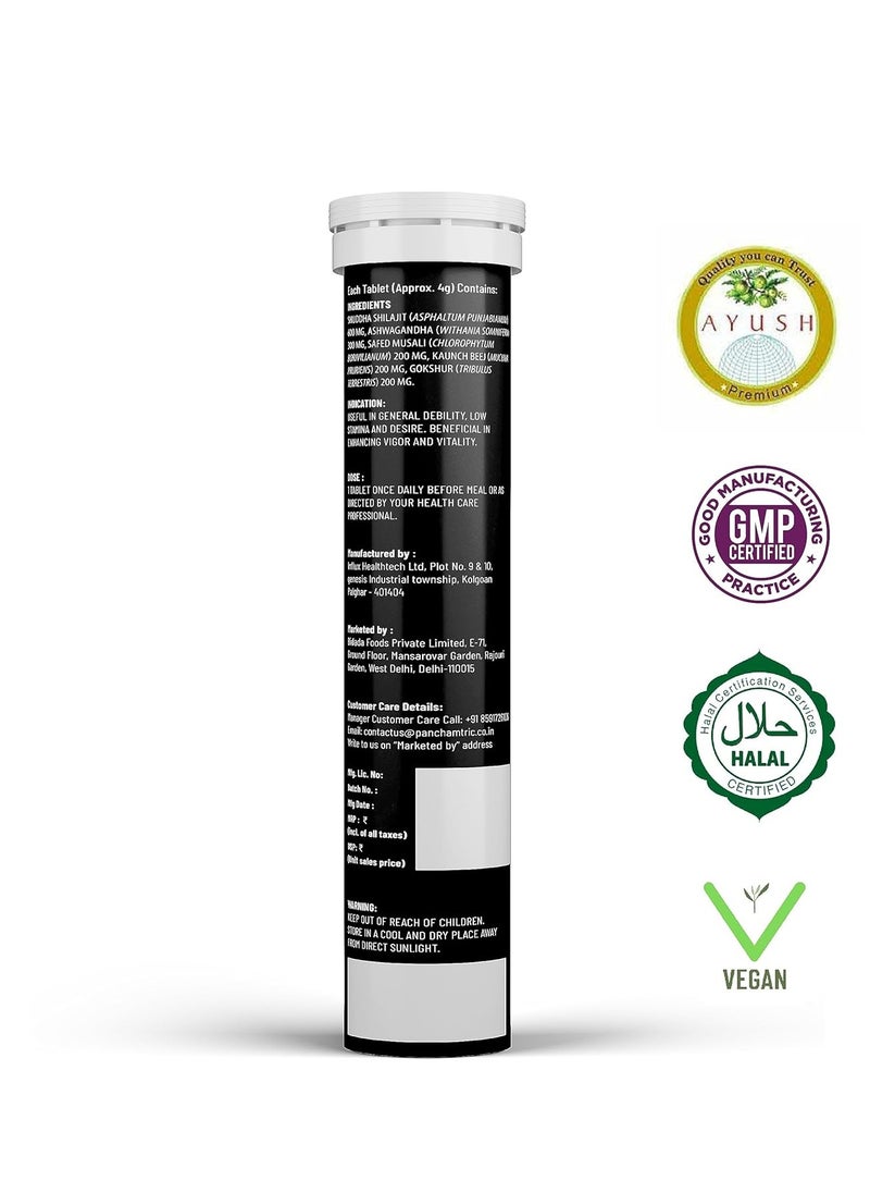 Panchamrit - Panchamrit Himalayan Shilajit Effervescent - 15 Tablets - Image 1