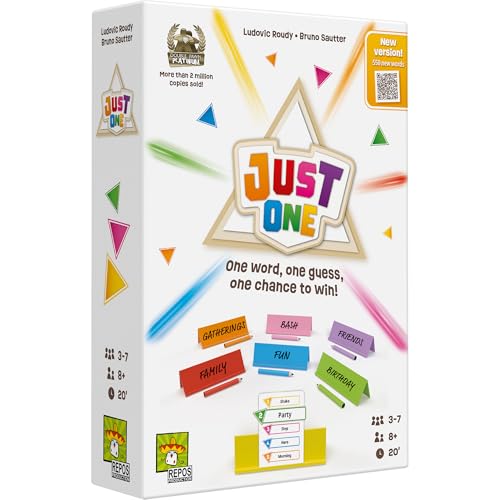 Asmodee Just One Party Game 2025 Refresh Cooperative Mystery Word Guessing Fun for Family Friends Kids Adults Ages 8 37 Players 15 Minute Playtime - Image 1