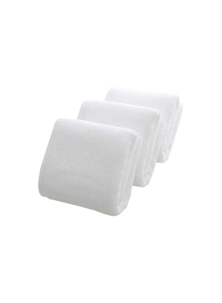 بروماس مناشف حمام قطنية 3 قطع أبيض 70x140 سم - Image 2