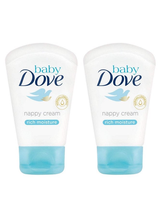 دوف كريم دوف بيبي المرطب الغني للحفاضات - 1.58 أونصة / 45 جرامًا × عبوتان - Image 1