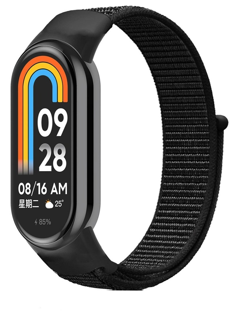 HablTech Nylon Strap Compatible with Xiaomi Mi Band 10/Mi Band 9/Mi Band 8 Soft Adjustable Band for Men and Women - Image 1
