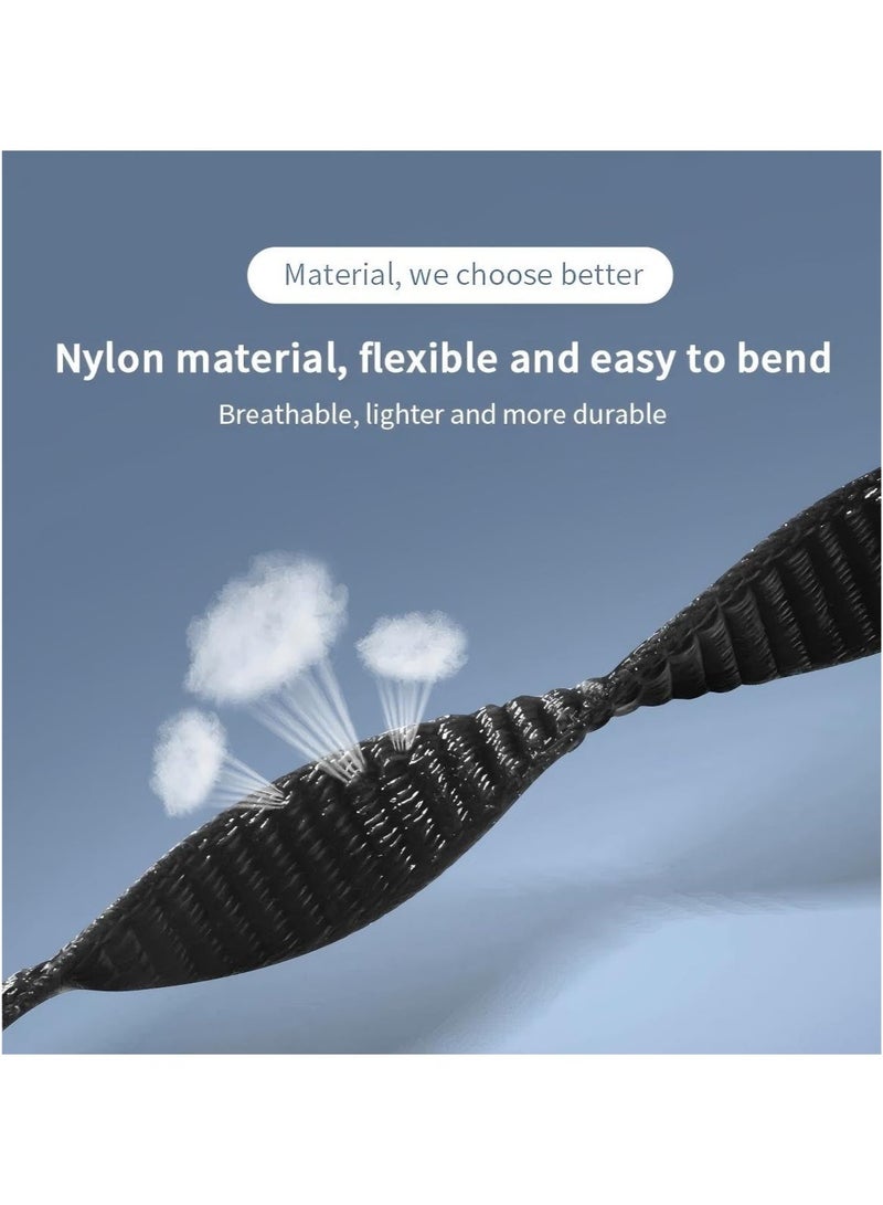 HablTech Nylon Strap Compatible with Xiaomi Mi Band 10/Mi Band 9/Mi Band 8 Soft Adjustable Band for Men and Women - Image 3