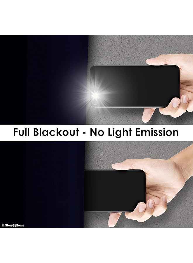 erorex Blackout Curtains 7 Feet Long Set Of 1 Room Darkening Door Curtain Plain Forest Green - Image 5