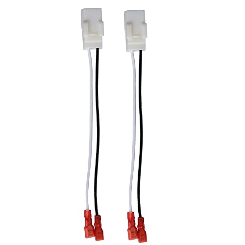 Danbojit 2 Pack 72-6514 Speaker Wire Harness Adapter Plug Compatible with Jeep Wrangler Chrysler Town & Country Speaker Harness Adapter Compatible with Dodge Dakota Front Rear Door Speaker Wire Harness Adapter - Image 1