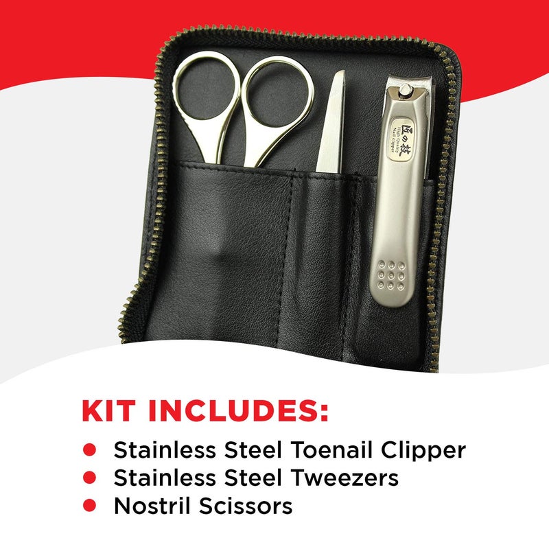 Seki Edge Takumi No Waza G-3102 - Craftsman Luxury 3-Piece Grooming Kit - Image 4