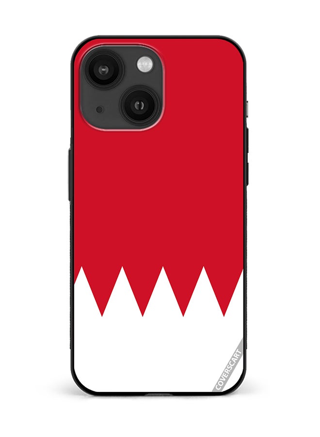 COVERSCART Protective Case Cover For Apple iPhone 15 Plus Bahrain Flag Design Multicolour