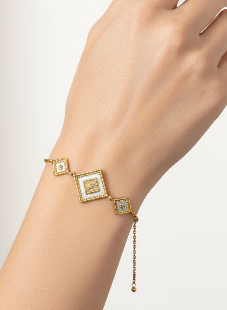 بي تي سي إيلا - اسورة فضة مطليه بالذهب (SIL0483) - Image 1