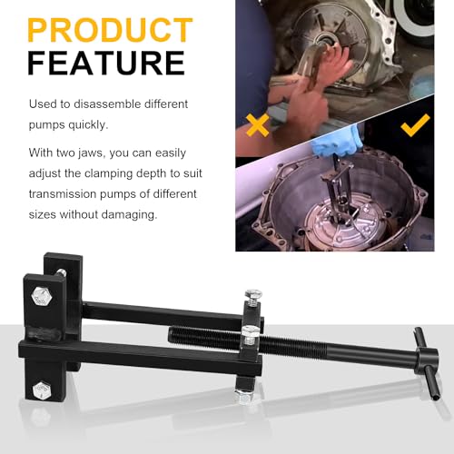 Deargooday Automatic Transmission Pump Puller Remover with Adjustable Jaws Pump Extractor Fit for Ford C6, E4OD 4R100 & 200, THM200-4R, 350, 400,4l60e, 4l65e, 4l75e - Image 3